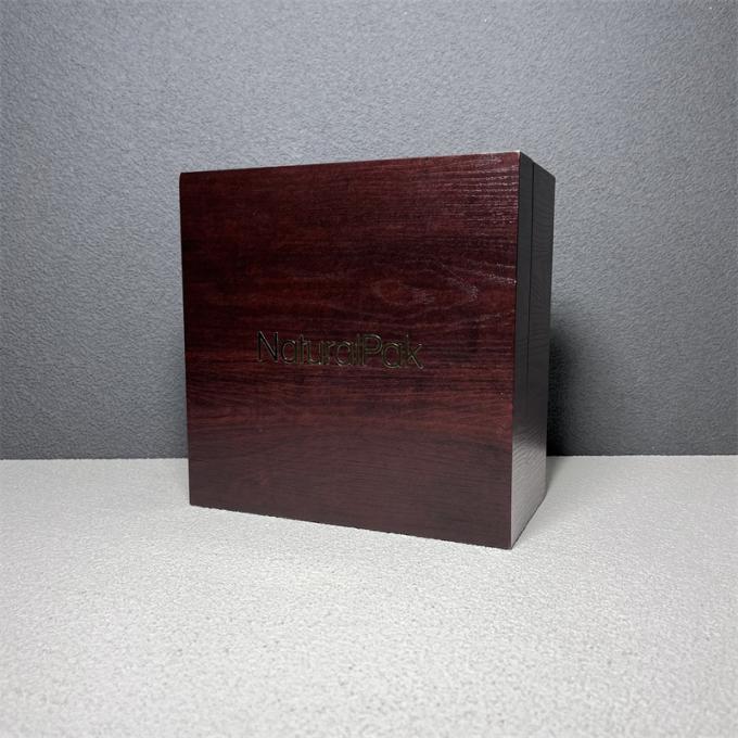 Custom Luxury Red Wood Paper Packaging Box for Watch Watch Set Gift
