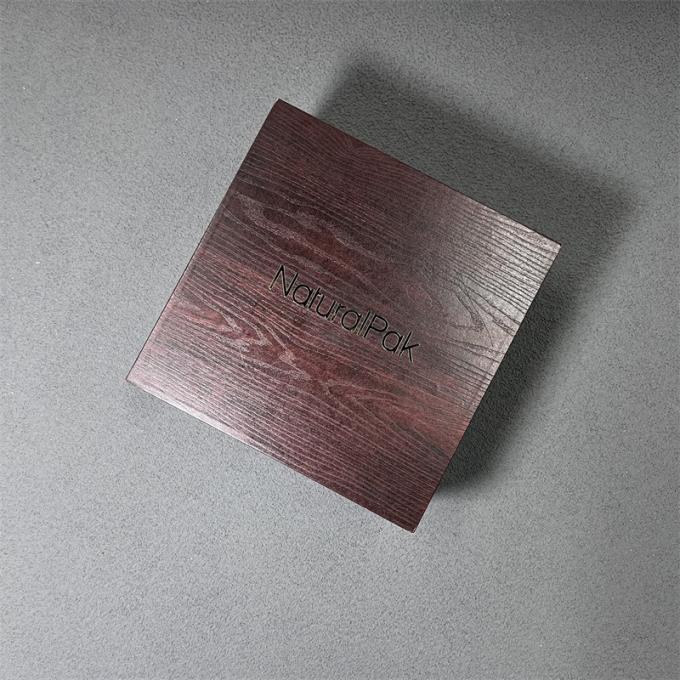 Custom Luxury Red Wood Paper Packaging Box for Watch Watch Set Gift
